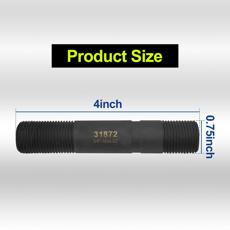 ShineUs 31872 Slug-Splitter Knockout Draw Stud Compatible with Greenlee Hydraulic Drivers 7804 and 7904ï¼ŒHydraulic Drivers 3/4 by 4-1/8-Inch - Image 3